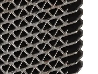 Rusty Car Ac Evaporator 3D model