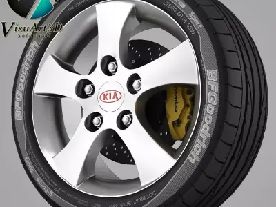 Wheel Kia 2 3D model