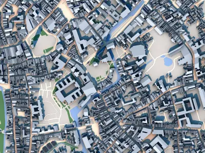 Church of Our Lady Bruges Belgium Low-poly 3D model