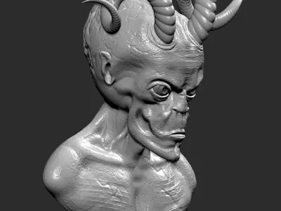 Horned Reptiloid Free 3D Creature Model Free 3D model