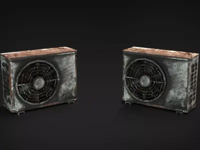 Rusty Industrial Scrap Debris Pack - 39 Assets PBR Game Ready Low-poly 3D model