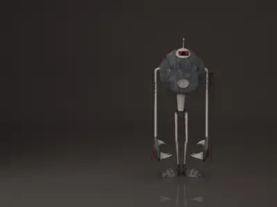 robot hay hay  ready Low-poly 3D model