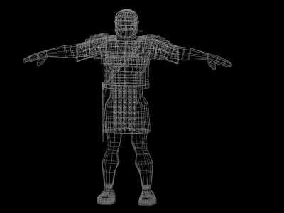 Roman Legionary Free low-poly 3D model