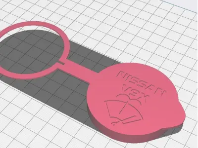 Navara D40 Windscreen Washer Cap 3D model