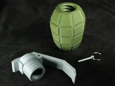 Grenade Storage Container Nade Frag 3D print model