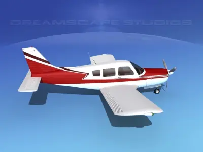Piper Turbo Arrow 240 V09 3D model
