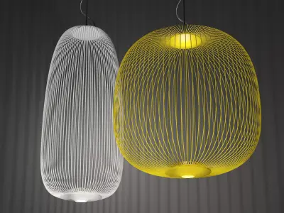 Spokes pendant lamp Free 3D model