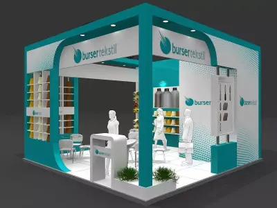 Exhibition Stand - ST0064 3D model