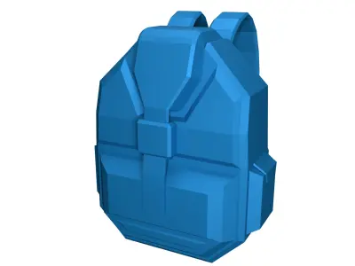 Low Poly Sport Gym Bag Game Ready 3D Model Low-poly 3D model