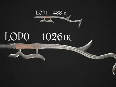 Shuang Gou 2 Low-poly 3D model