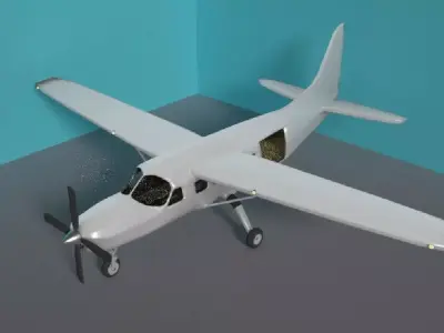 Cessna 208 blank 3D model