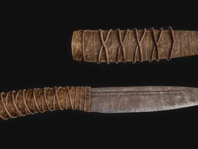 Ancient Greek Hoplite Weapons Pack Low-poly 3D model