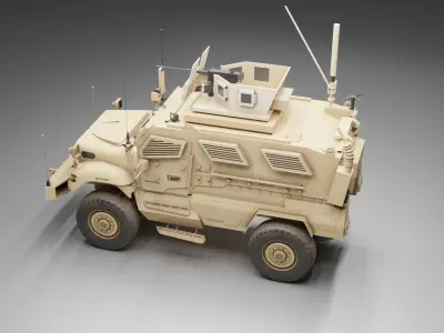 Navistar MaxxPro Tank Low-poly 3D model