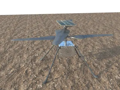 Ingenuity Mars helicopter 3D model