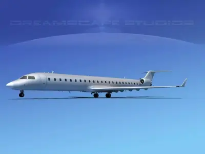 Bombardier CRJ900 Bare Metal 3D model