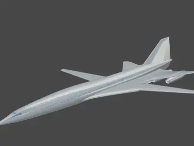 boing2707 3D print model