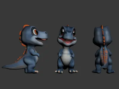 dinosaur Low-poly 3D model