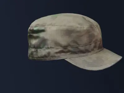 ATACS FG Army Cap Low-poly 3D model