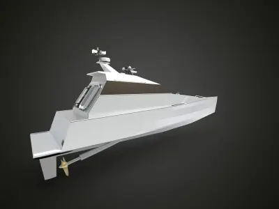 Fast Patrol Boat thunderchild 3D model
