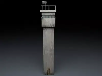 Berlin Wall Guard Tower v2 3D model