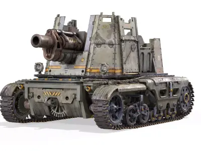 Tank Post Apocalyptic 3D model