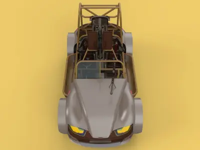 DESERT PATROL VEHICLE MILITARY DPV DUNE BUGGY 3D model