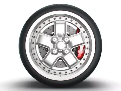 Mugen MR5 wheel 3D model