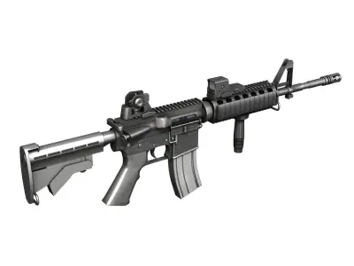 Colt M4A1 Sopmod EOTech552 3D model