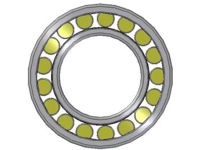 Cylindrical roller bearings Free 3D model
