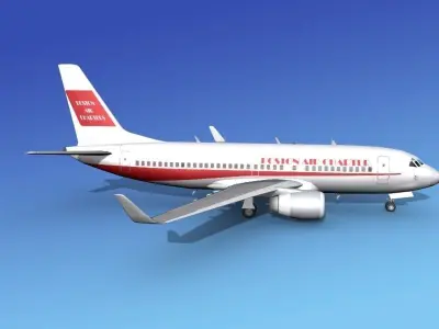 Boeing 737-700ER Boston Air 3D model