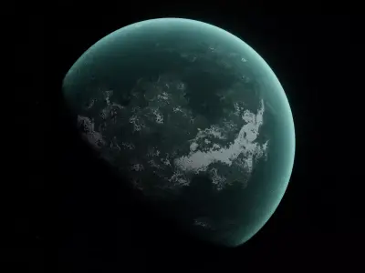 Planet Space Ready to game Low-poly 3D model 7