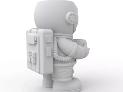 Astronaut Plant Pot 3D Print Model 3D print model buy