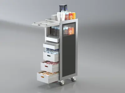 Bordbar Airline Trolley 3D 3D model