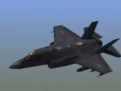 F35A LightningII Strike Fighter Low-poly 3D model