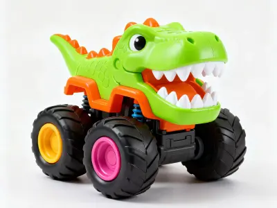 Dino-Drive T-Rex Monster Truck 3D Model Low-poly 3D model