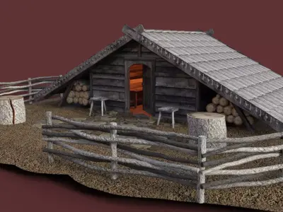 VIKINGS Cottages Series The Pacific 3D model