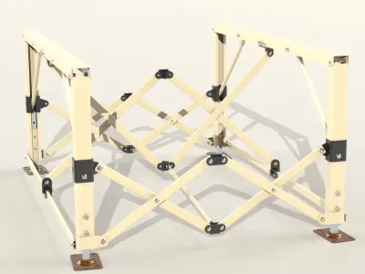 Folding Frame Stand V2 3D model