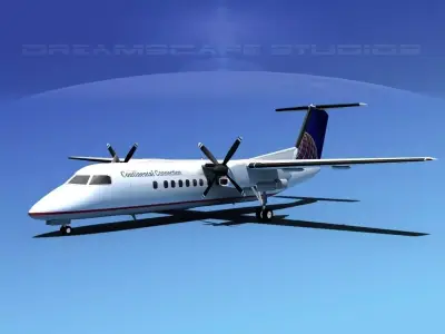 DeHavilland DHC-8-Q300 Continental 3D model