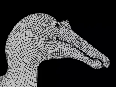 Spinosaurus Aegyptiacus-Low Poly-Rigged Low-poly 3D model