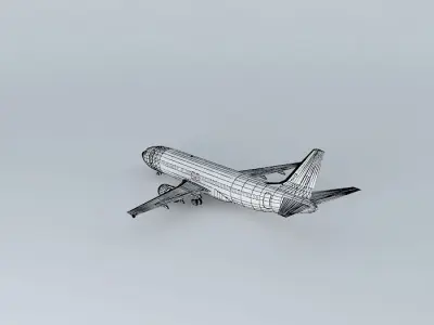 Boeing 737-400 Template Free 3D model
