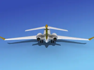 Global Express XRS Business Jet 3D model