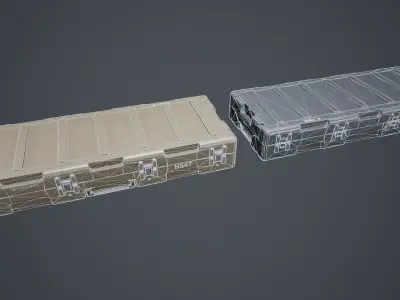 Animated Military Case 05 Low-poly 3D model