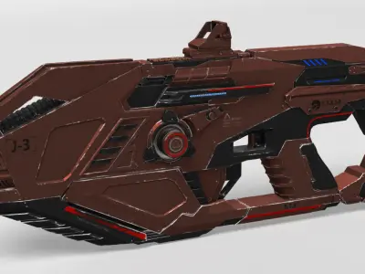 Plasma Rifle RTX J3 3D model
