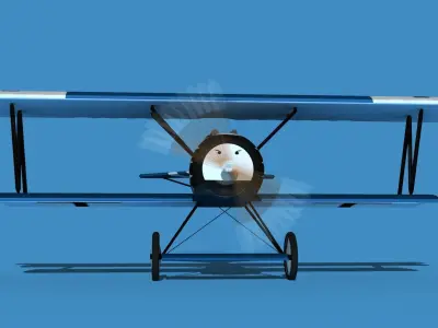 Fokker D-VI V10 3D model