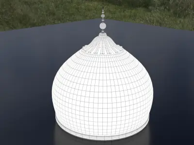 Dome minaret Low-poly 3D model