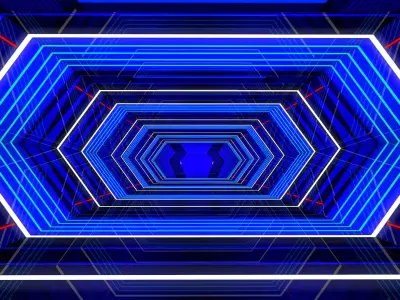 Sci Fi Corridor Futuristic 3D model get