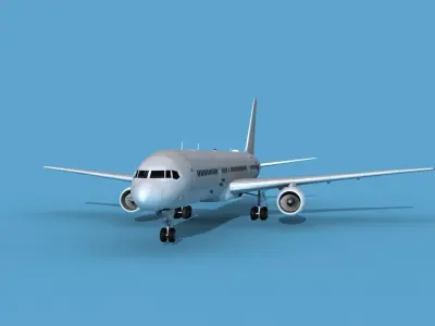 Boeing C-32A-200 Bare Metal 3D model