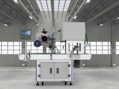 Assembly of laminating machines 3D model