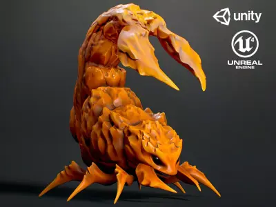 Fantasy Scorpion2 - Game Ready  Low-poly 3D model Low-poly 3D model
