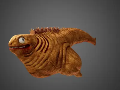 Shin Godzilla First Form Rigged 3D model